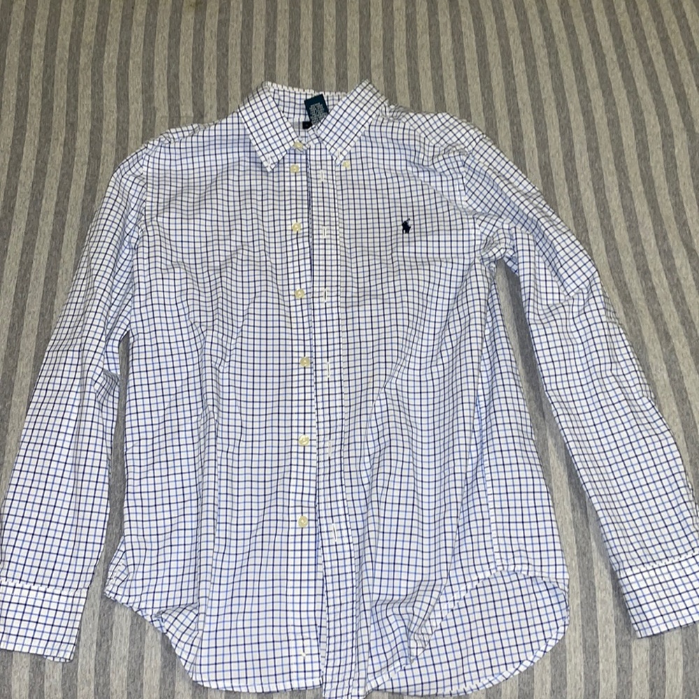 Boys Polo Ralph Lauren Button Down Shirt Size Youth Large